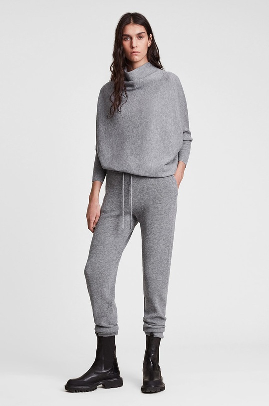 Nohavice AllSaints WP033V sivá AW21