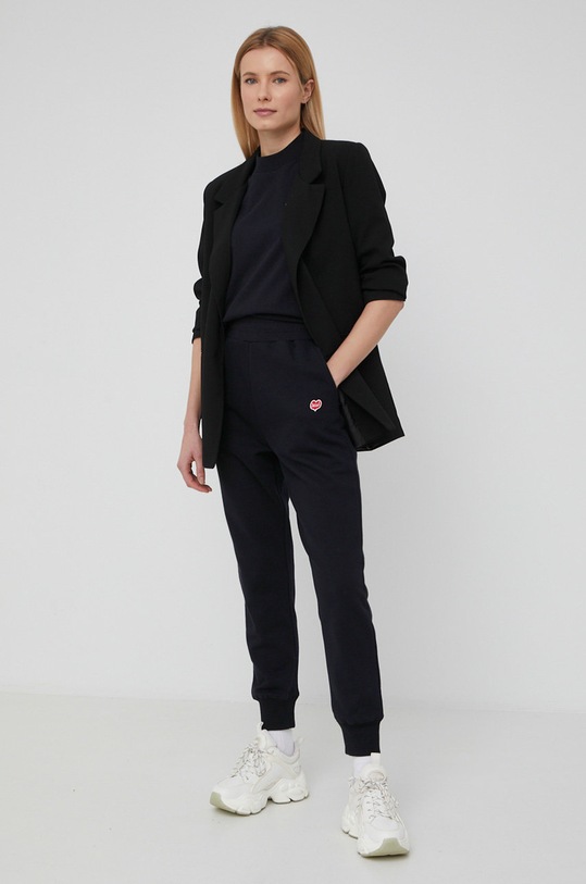 Deus Ex Machina Spodnie bawełniane DLF214046 czarny AW21