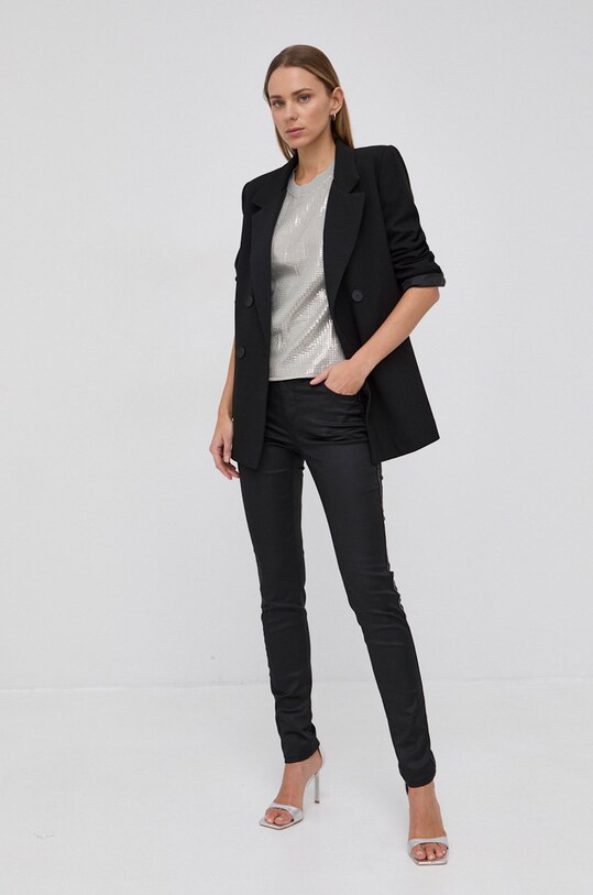 Hlače Morgan PRADO M2PRADO crna SS22