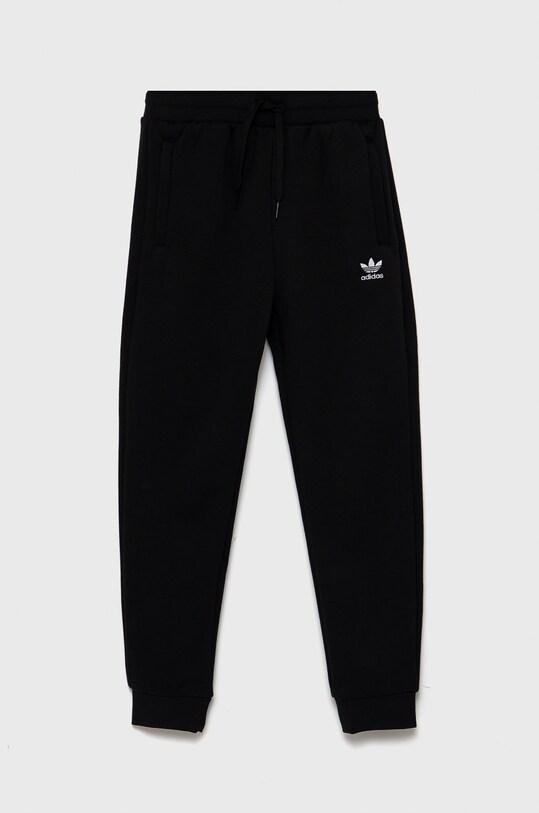 Παιδικό παντελόνι adidas Originals πλεκτό ύφασμα μαύρο H32406
