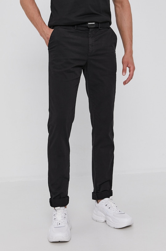 Calvin Klein Spodnie z elastanem czarny K10K107785.4890