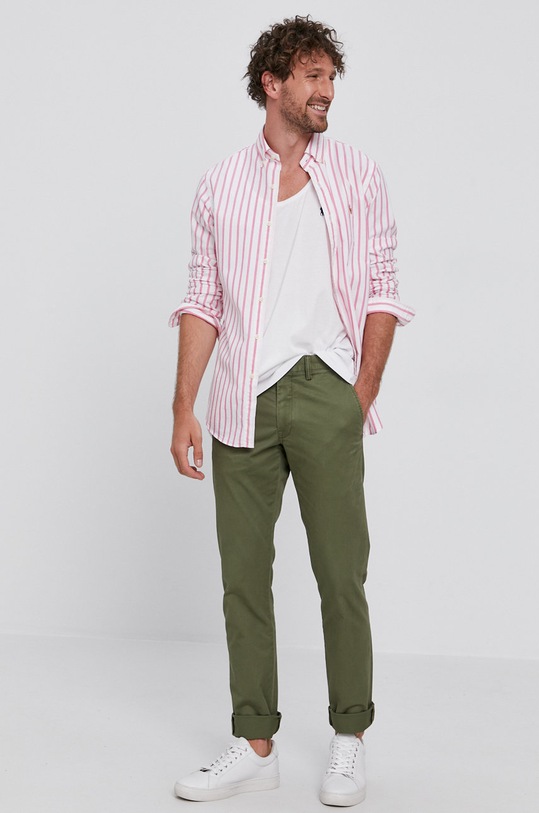 Polo Ralph Lauren Spodnie 710704176039 710704176039 zielony AW21