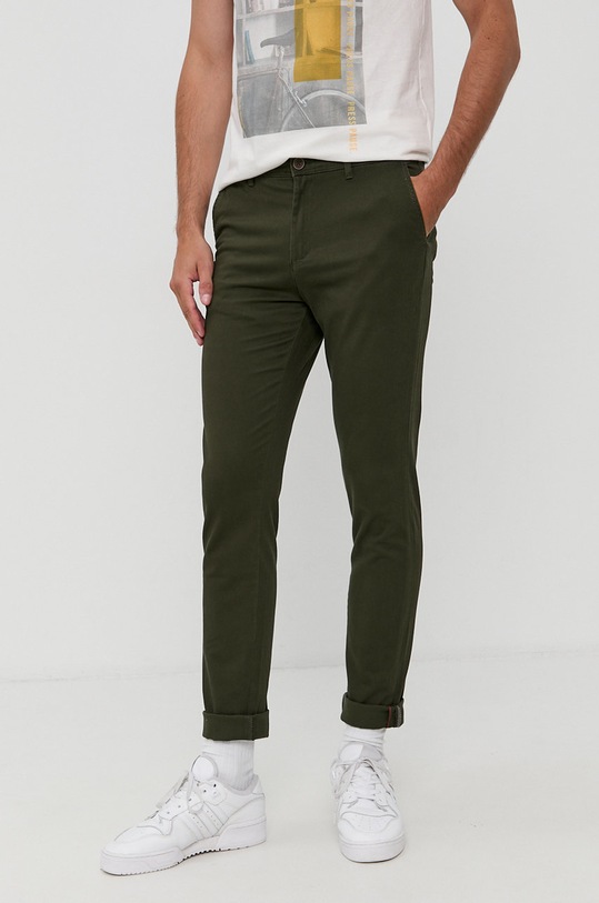 Produkt by Jack & Jones Spodnie z elastanem zielony 12193651