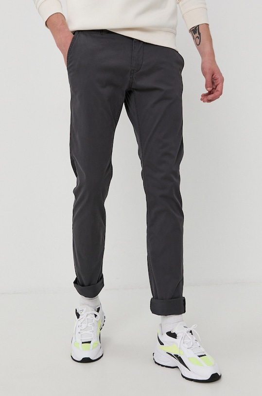 Tom Tailor Spodnie z elastanem szary 1027829.10899