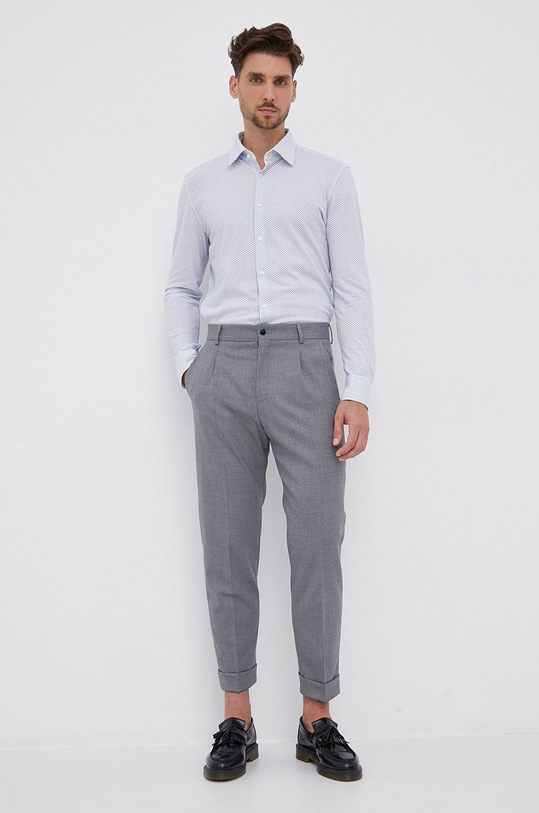 Παντελόνι Hugo 50456453 γκρί AW21