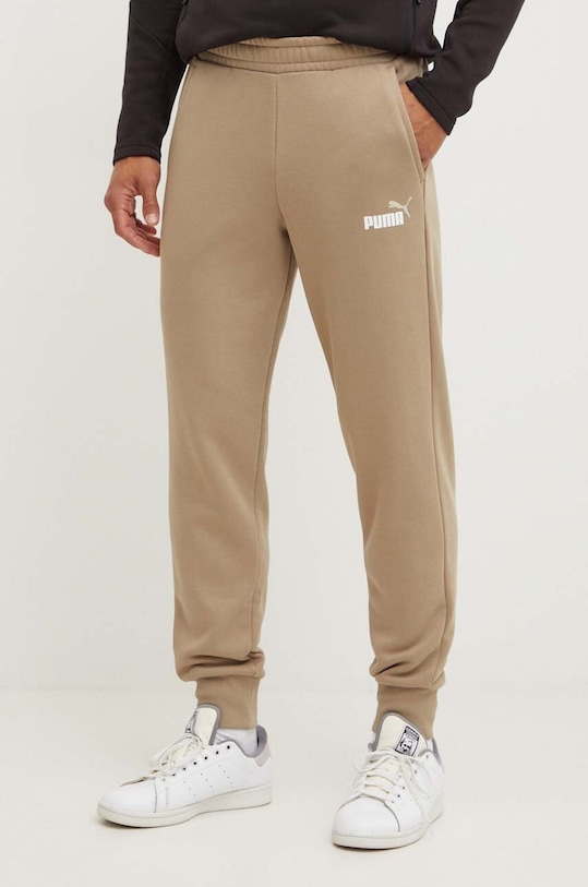 Puma pantaloni de trening tricotaj bej 586767