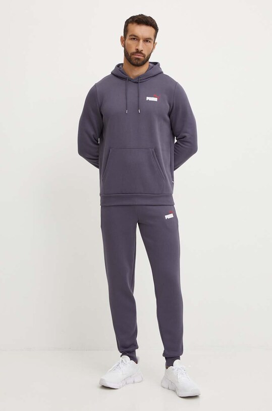 Puma pantaloni de trening 586767 gri AW24