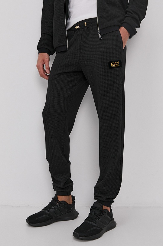 EA7 Emporio Armani Pantaloni tricotaj negru 6KPP81.PJG1Z