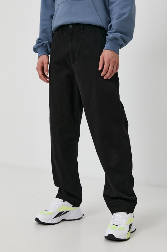 Dr. Denim Spodnie bawełna czarny 2030113101