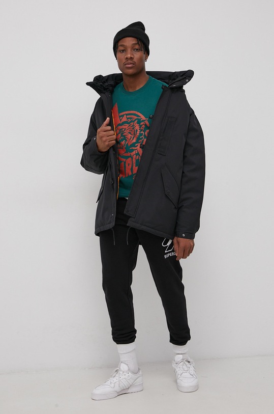 Nohavice Superdry M7010672A.02A čierna AW21