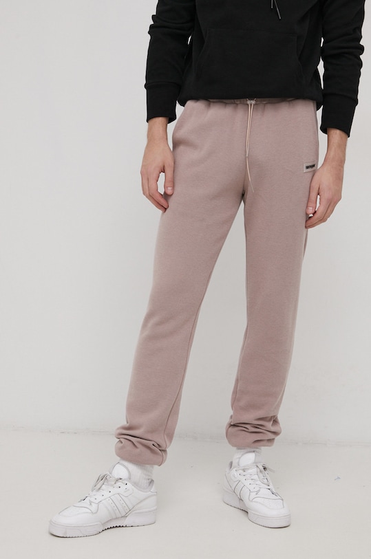 Sixth June spodnie dresowe dzianina beżowy 22469