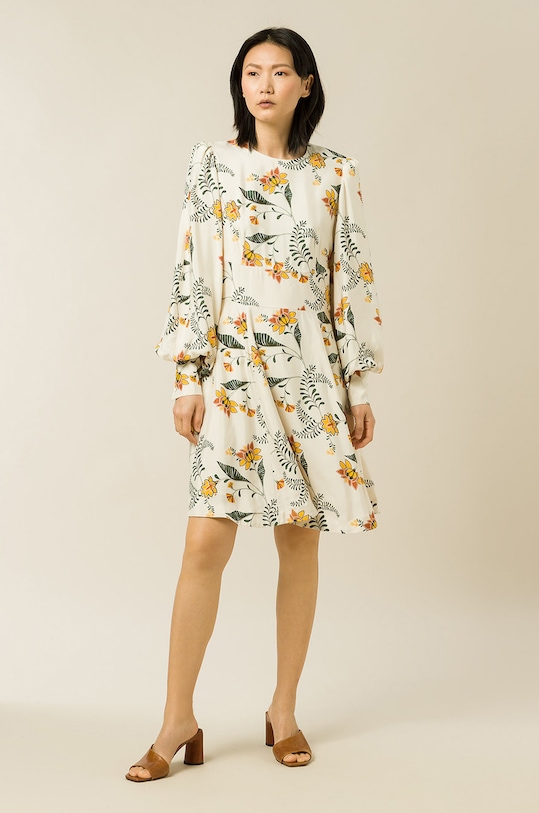 Рокля Ivy Oak Diana флорален бежов IO1121F7380