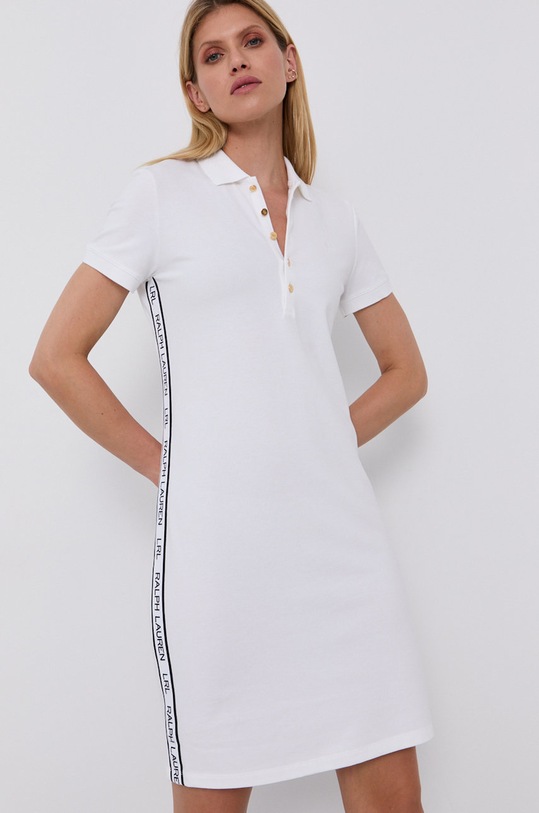 Lauren Ralph Lauren Sukienka 200841013002 casual biały 200841013002