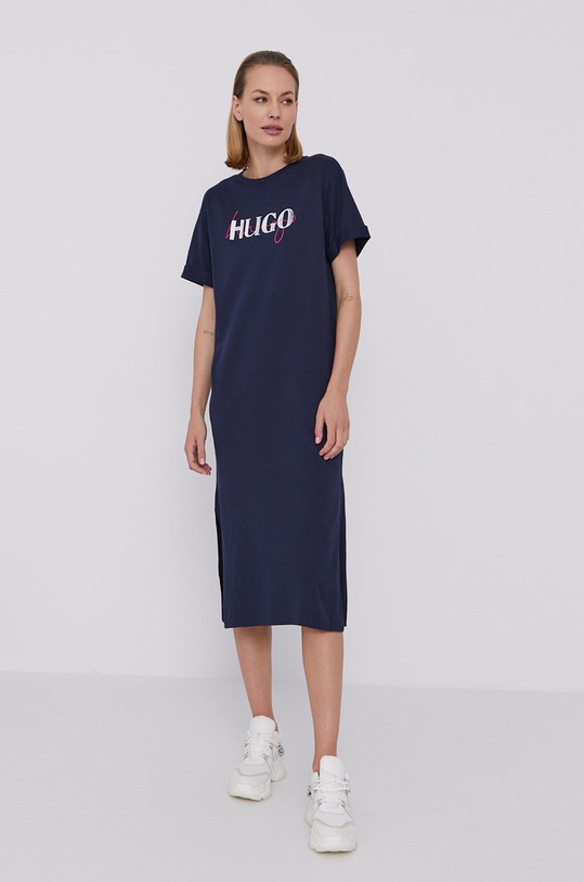 HUGO Sukienka 50452817 50452817 granatowy AW21