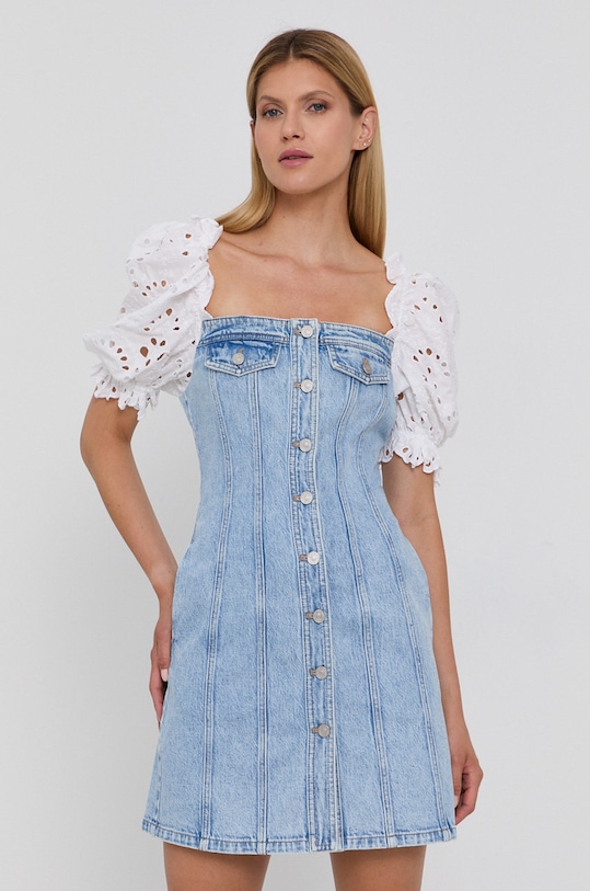 Miss Sixty Sukienka jeansowa z elastanem niebieski 6N2DJ4160000