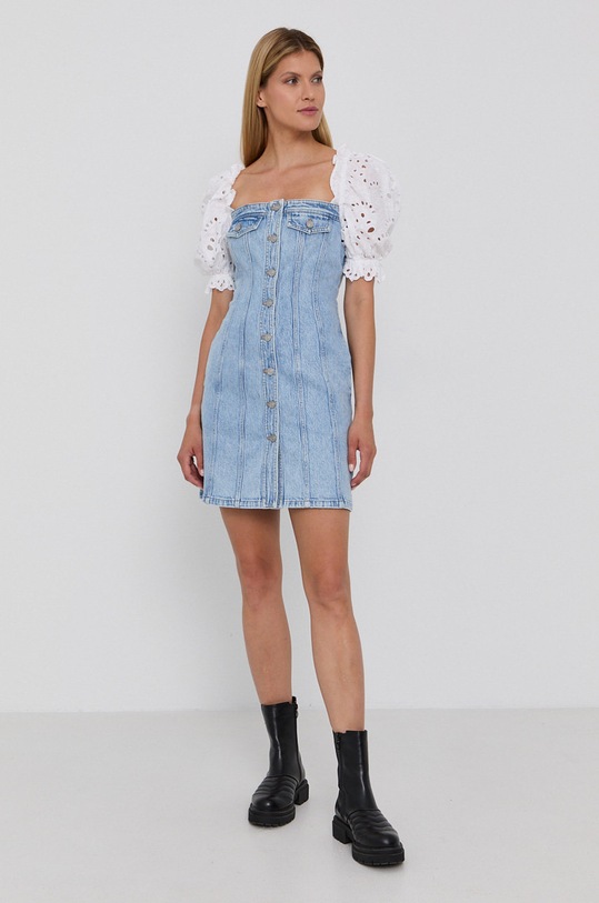 Miss Sixty Sukienka jeansowa 6N2DJ4160000 niebieski AW21