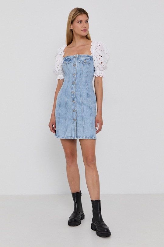 Miss Sixty Sukienka jeansowa 6N2DJ4160000 niebieski AW21