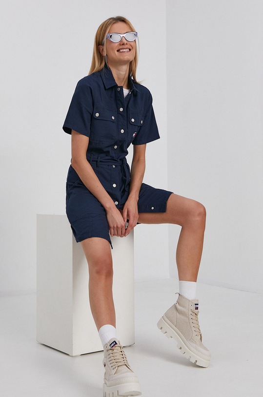 Джинсовое платье Tommy Jeans DW0DW10378.4890 тёмно-синий AW21