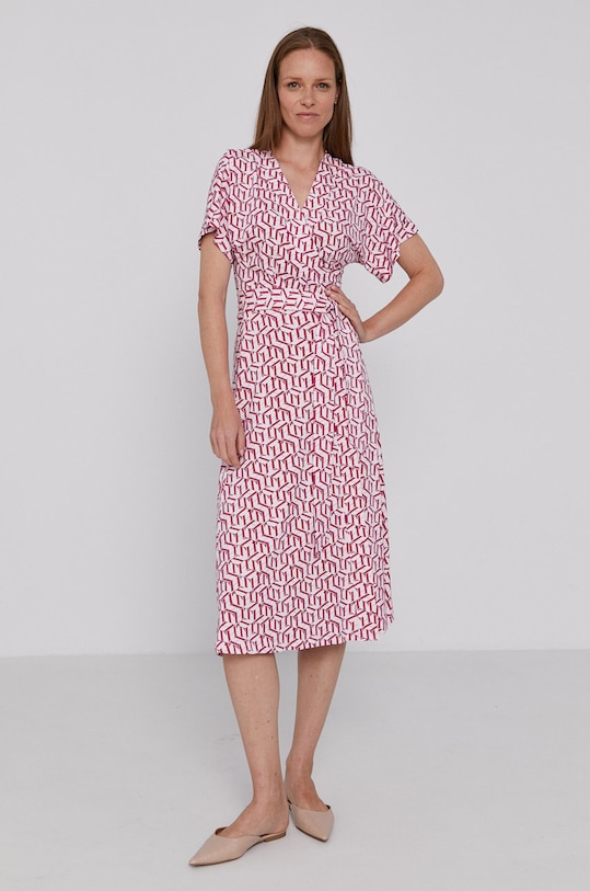 Šaty Tommy Hilfiger WW0WW31262.4890 růžová AW21
