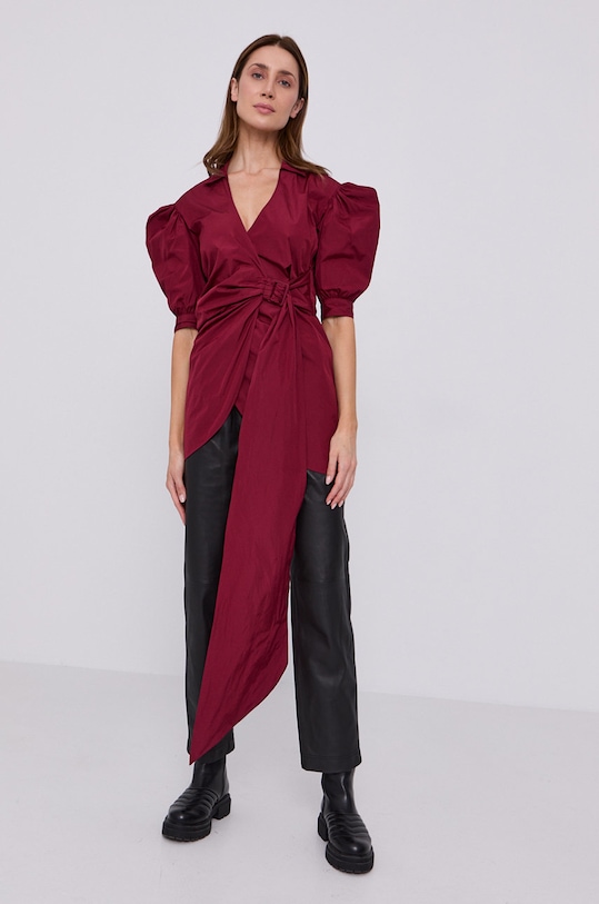 Рокля Red Valentino бордо WR3VABB51FP