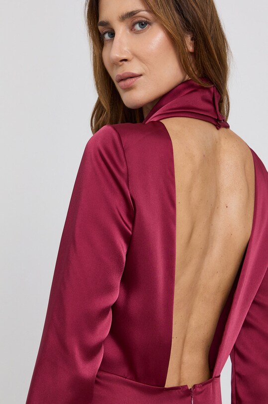 Šaty Red Valentino WR3VACB05Y5 burgundské