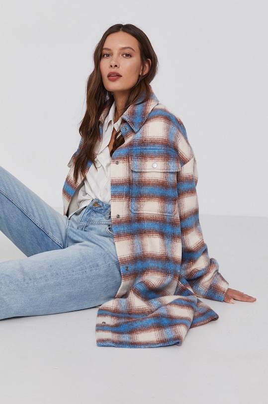 Levi's Palton cu captuseala albastru A0716.0000