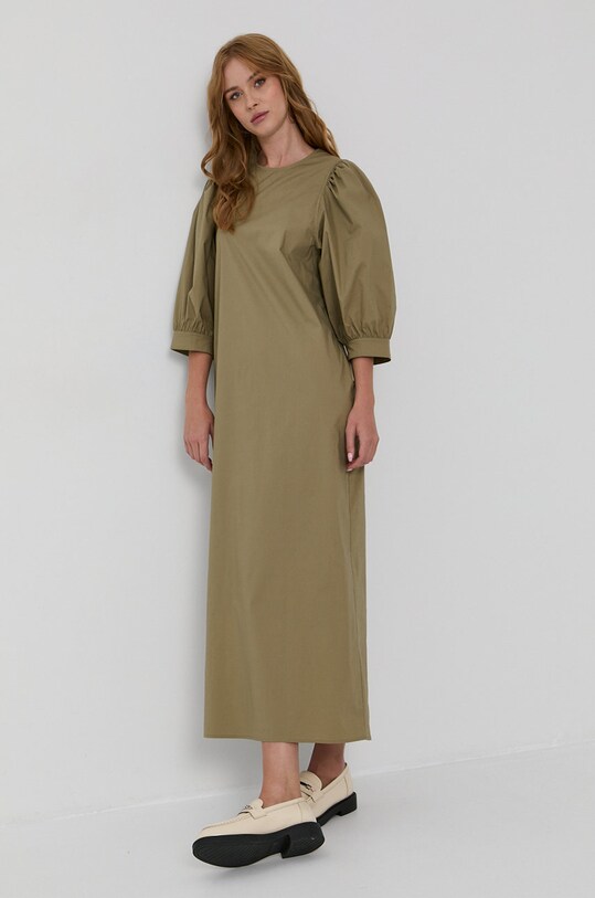 Samsoe Samsoe Sukienka F21300192 zielony AW21