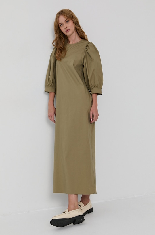 Samsoe Samsoe Rochie F21300192 verde AW21