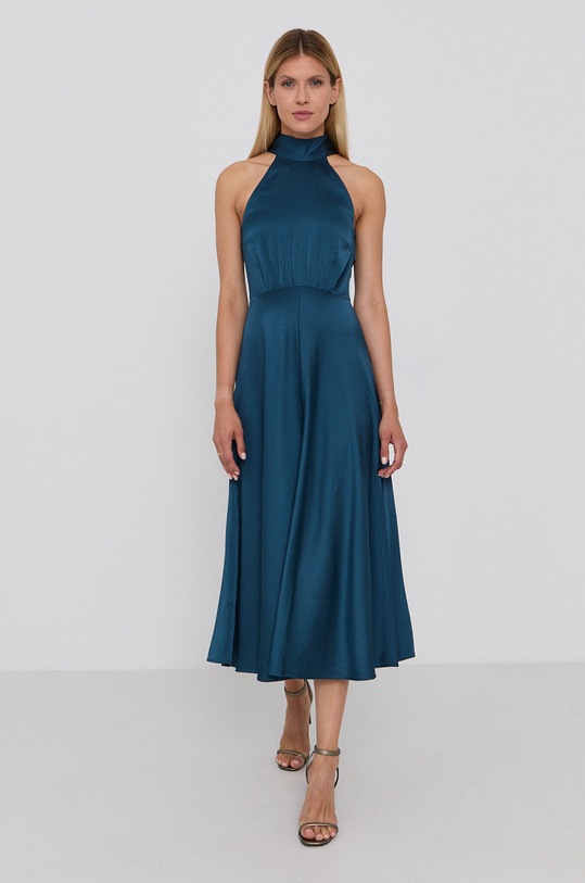 Samsoe Samsoe sukienka Rheo z elastanem turkusowy F20500071