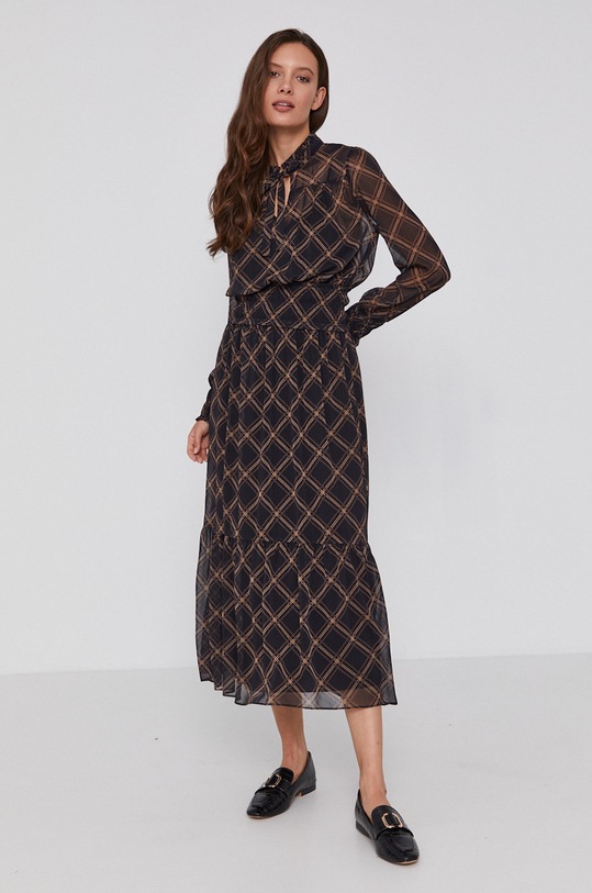 Joop! Sukienka 30028515 brązowy AW21