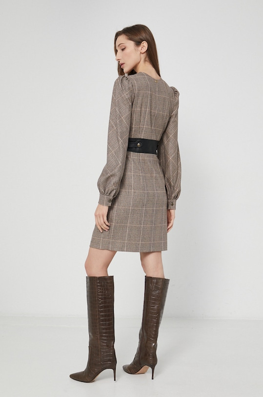 Oblečení Šaty z vlněné směsi Twinset 212TT2203 hnědá