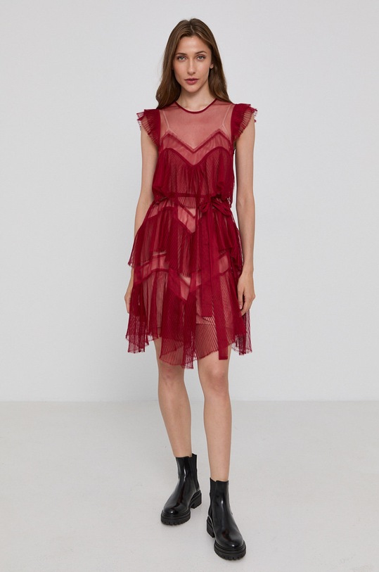 Twinset Rochie 212TP2201 burgundia AW21