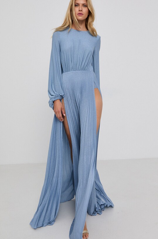 Платье Elisabetta Franchi длинный голубой AB05816E2