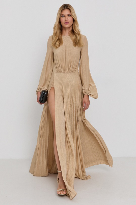 Φόρεμα Elisabetta Franchi AB05816E2 μπεζ AW21