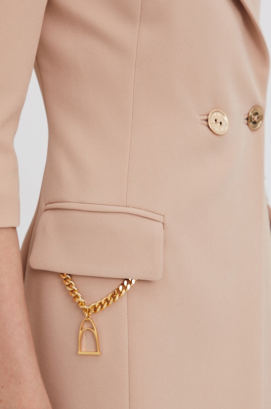 Elisabetta Franchi Sukienka AB07716E2 beżowy