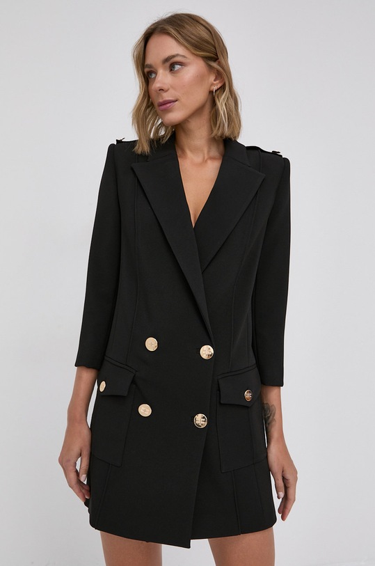 Elisabetta Franchi Sukienka trzy czwarte czarny AB08616E2