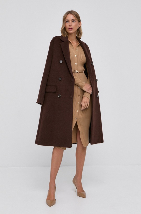 Φόρεμα Elisabetta Franchi AM70M16E2 μπεζ AW21
