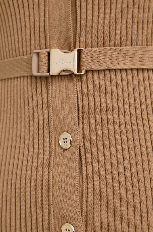 Φόρεμα Elisabetta Franchi AM70M16E2 μπεζ
