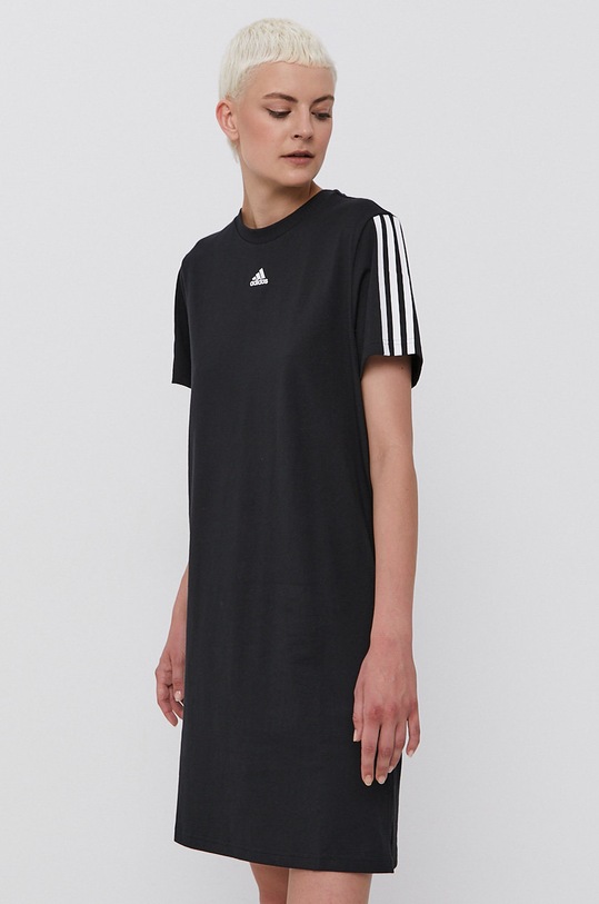 adidas Sukienka GS1371 GS1371 czarny AW21