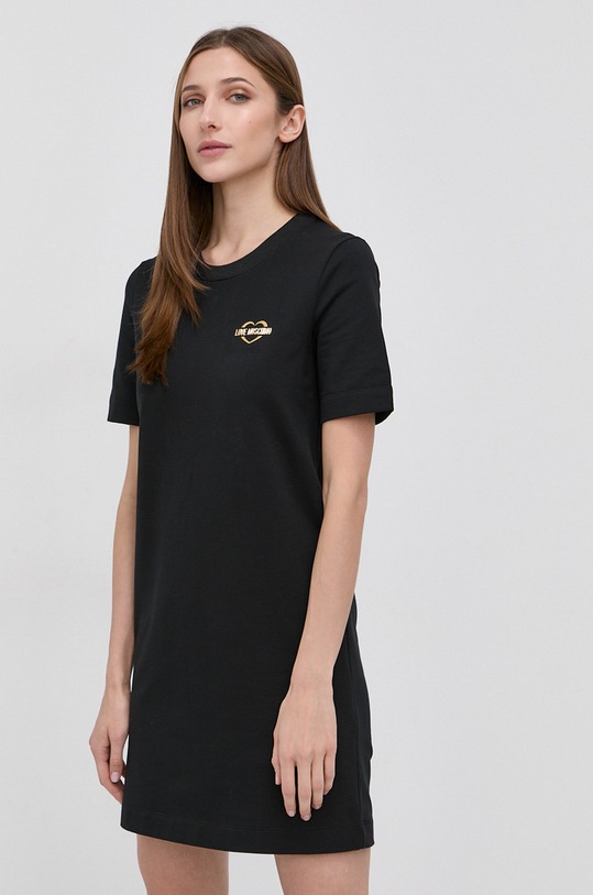 Love Moschino Sukienka W.5.A02.23.E.2288 czarny AW21