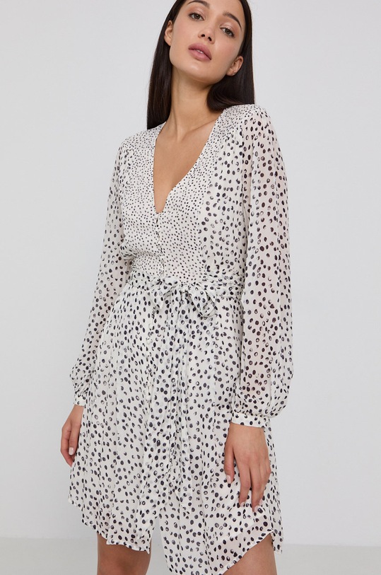 Šaty The Kooples áčkový bílá FROB23077K