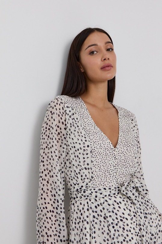 Šaty The Kooples FROB23077K bílá