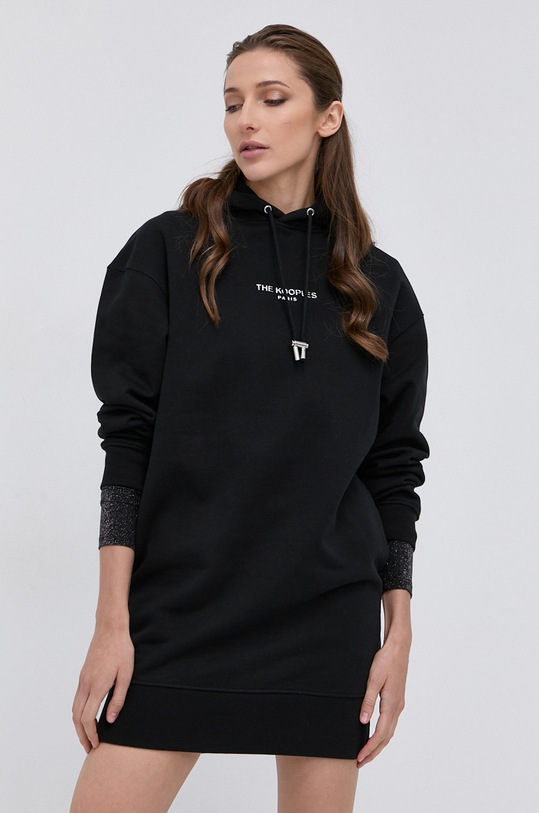 Šaty The Kooples FROB23113K čierna