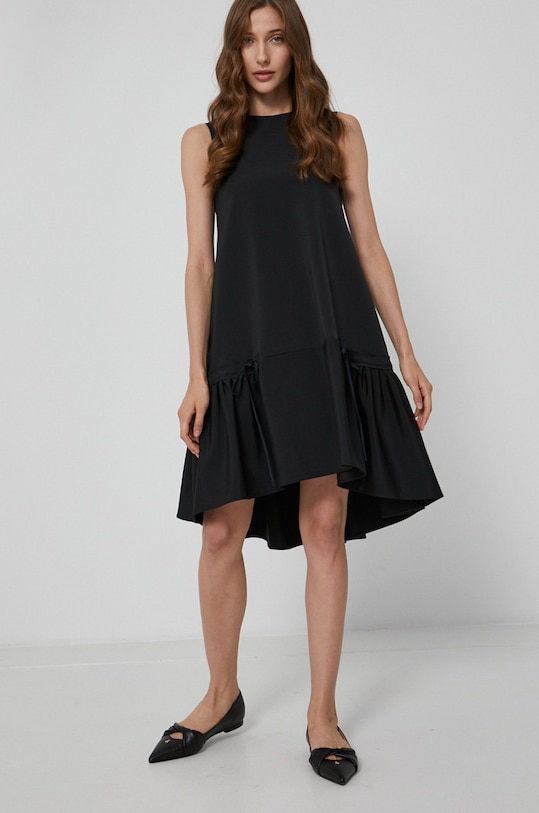 Šaty Victoria Victoria Beckham 2321WDR002697A černá AW21