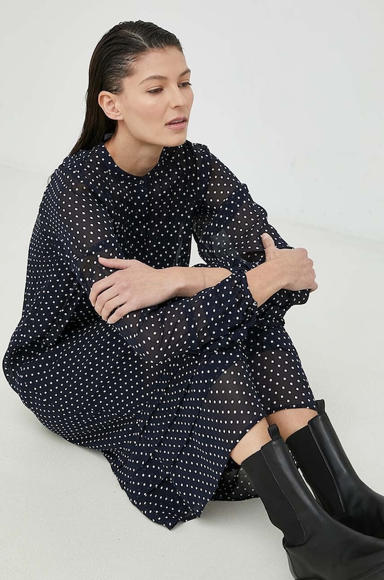 Šaty Samsoe Samsoe námořnická modř F21100121