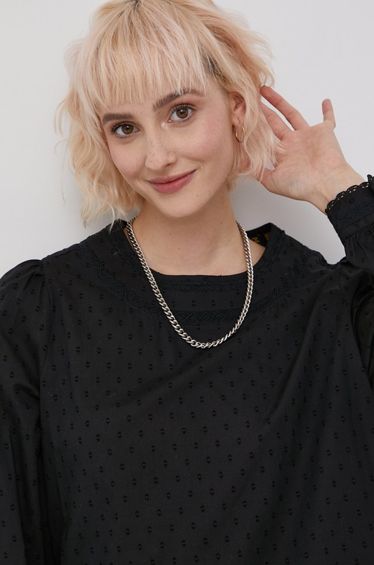 Bavlnené šaty Superdry čierna W8010897A.02A