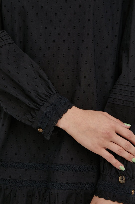 Bavlnené šaty Superdry W8010897A.02A čierna