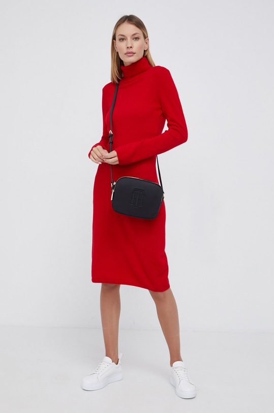 United Colors of Benetton Sukienka wełniana 1044V2531.015 czerwony AW21