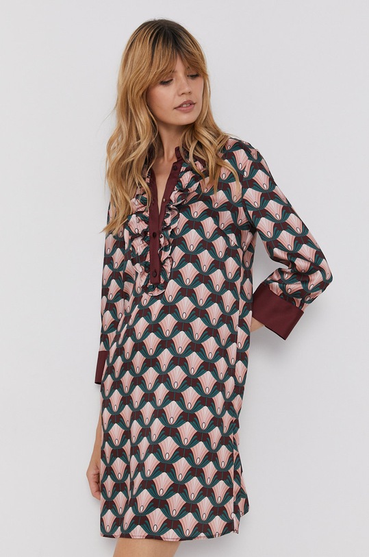 Sisley Sukienka trzy czwarte multicolor 4JIP5VI17.61U