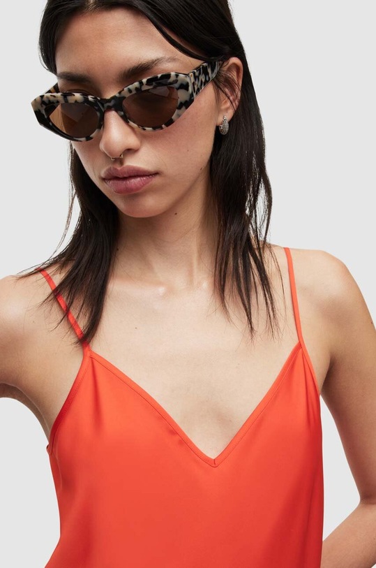 AllSaints rochie si pulover WD199S rosu AW23